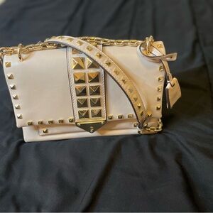 Miachel Kors Cece Studded Leather in light pink shoulder bag